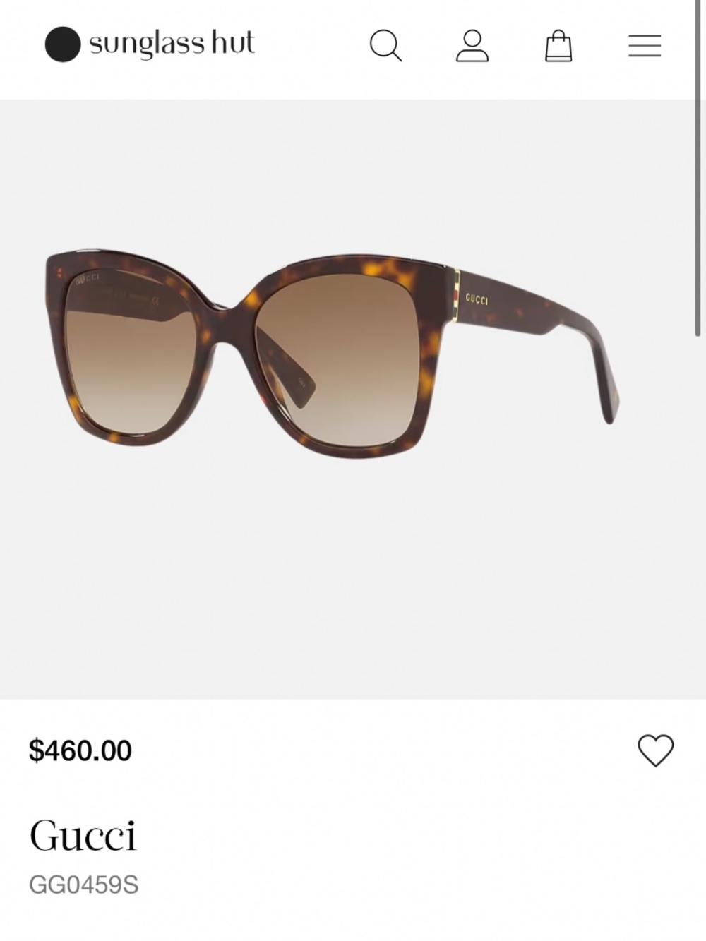 Authentic Gucci Sunglasses GG0459S Tortoiseshell + Brown Lenses - Picture 2 of 10
